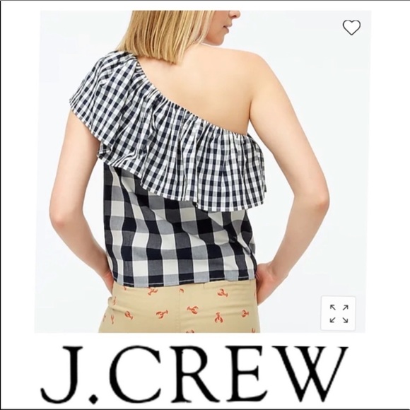 J Crew One Shoulder Ruffle Top Size 6 NWT - Picture 1 of 12